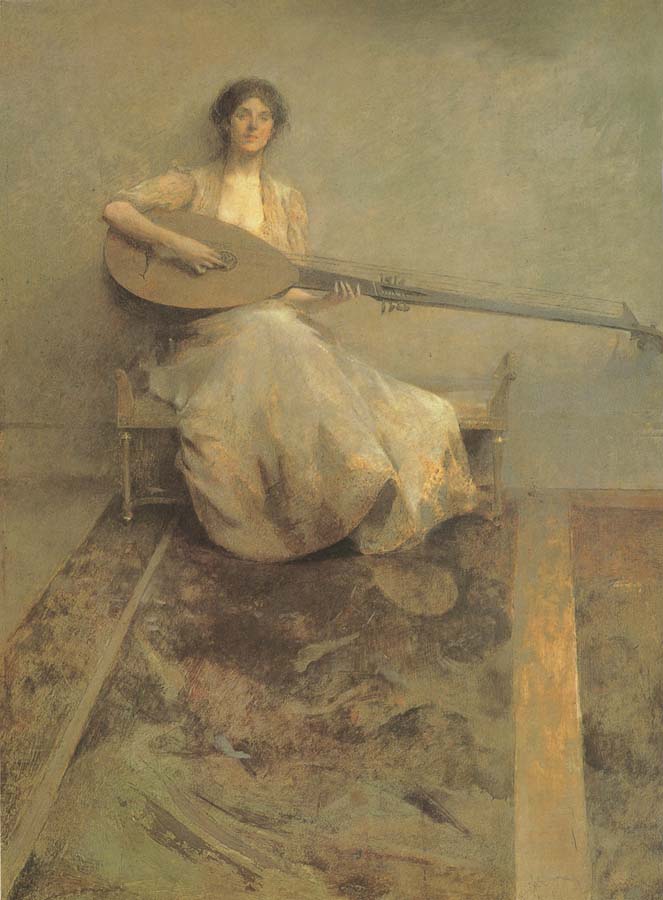 Girl with Lute